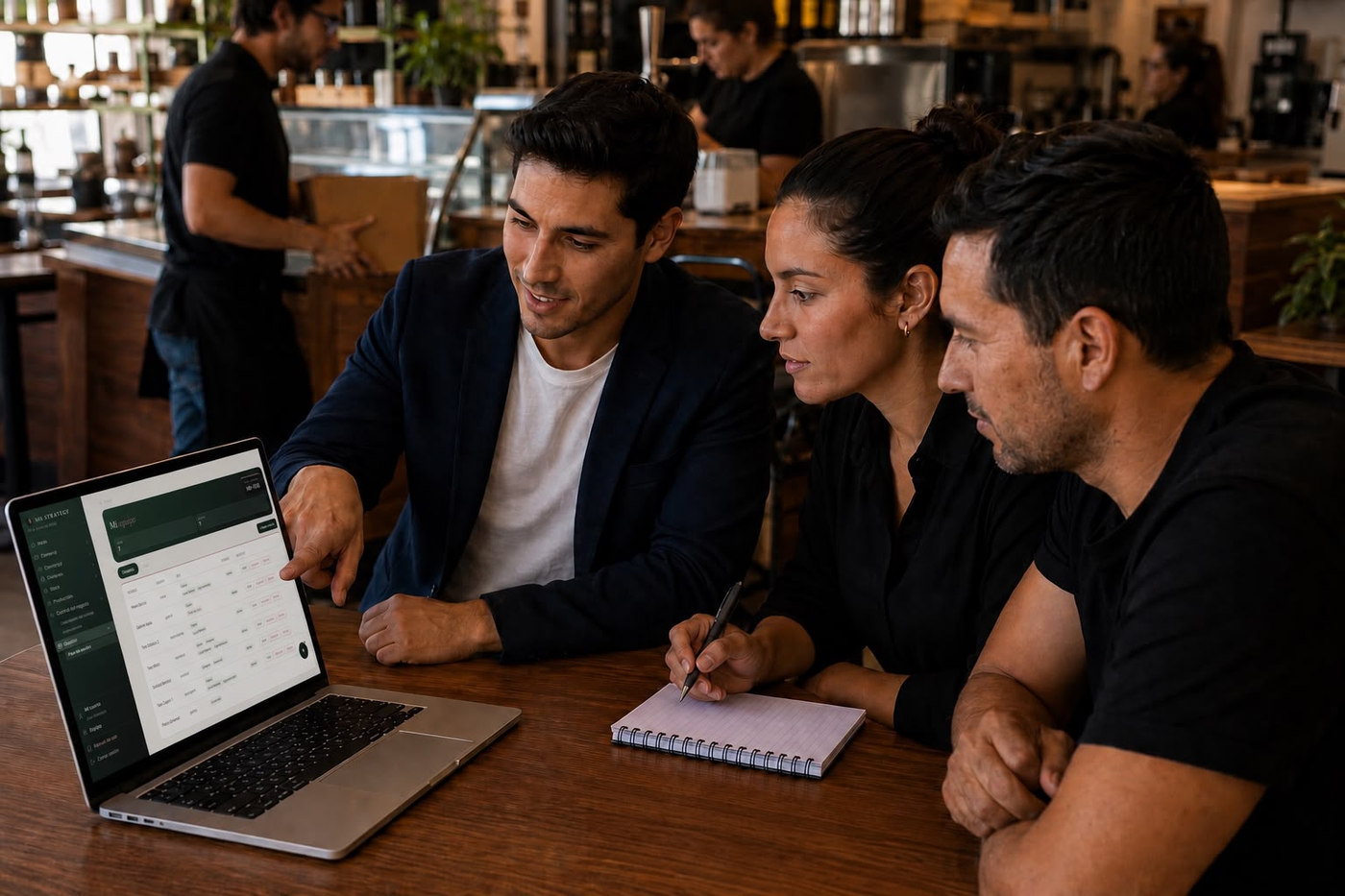 Micaela de MB Strategy acompañando a un comercio